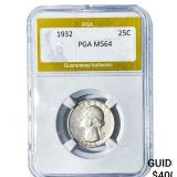1932 Washington Silver Quarter PGA MS64