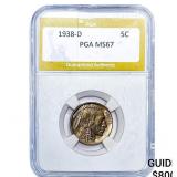 1938-D Buffalo Nickel PGA MS67