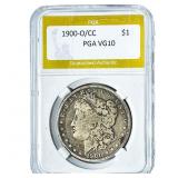 1900-O/CC Morgan Silver Dollar PGA VG10