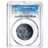 1797 Draped Bust Cent PCGS AU50 S-138 Rev 97 Stems