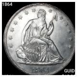 1864 Seated Liberty Half Dollar UNCIRCULATED