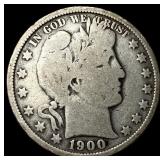 1900-O Silver Barber Half Dollar NICELY  CIRCULAT