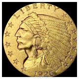 1926 Indian Head Gold $2.5 Quarter Eagle  CLOSELY