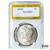 1878-S Morgan Silver Dollar PGA MS63
