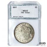 1897 Morgan Silver Dollar PCI MS62