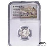 Roman Vespasian 69-79 AD Silver Denarius NGC F