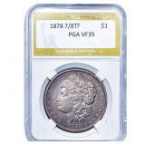 1878 7/8TF Morgan Silver Dollar PGA VF35