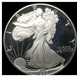 1990-S 1oz Silver American Eagle $1 GEM PROOF