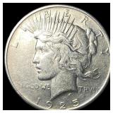1925 Silver Peace Dollar NEARLY UNCIRCULATED