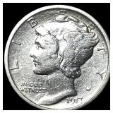 1917-S Silver Mercury Dime CLOSELY  UNCIRCULATED