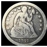 1842-O Silver Seated Liberty Dime LIGHTLY  CIRCUL