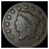 1827 Coronet Head Large Cent NICELY  CIRCULATED