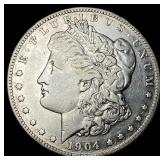 1904-S Silver Morgan Dollar NEARLY  UNCIRCULATED