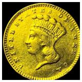 1876 Gold $1 Indian Princess Type 3 HIGH  GRADE
