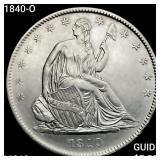 1840-O Seated Liberty Half Dollar UNCIRCULATED +