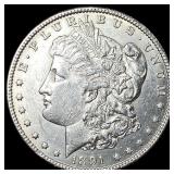 1891-CC Silver Morgan Dollar NEARLY  UNCIRCULATED