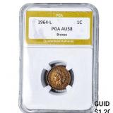 1946-L Indian Head Cent PGA AU58 Bronze