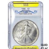 1986 Silver Eagle SGS MS70