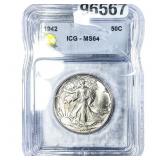 1942 Walking Liberty Half Dollar ICG MS64