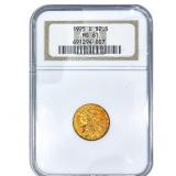 1925-D $2.50 Gold Quarter Eagle NGC MS61