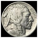 1926-S Nickel Buffalo Five Cents ABOUT  UNCIRCULA