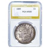 1889 Morgan Silver Dollar PGA MS66