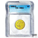 1908-D $5 Gold Half Eagle ICG MS64