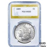 1889 Morgan Silver Dollar PGA MS65