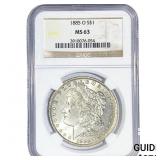 1885-O Morgan Silver Dollar NGC MS63