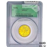 1895 $5 Gold Half Eagle PCGS MS62