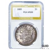 1889 Morgan Silver Dollar PGA MS66
