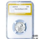 1924-D Standing Liberty Quarter PGA Brilliant UNC