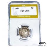 1937 Buffalo Nickel PGA MS65
