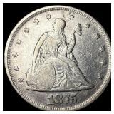 1875 Silver Twenty Cents NEARLY UNCIRCULATED