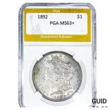 1892 Morgan Silver Dollar PGA MS63+