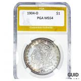 1904-O Morgan Silver Dollar PGA MS64