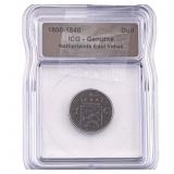 1800-1840 Netherlands East Indies Bronze Duit ICG