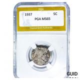 1937 Buffalo Nickel PGA MS65
