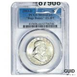 1953-D Franklin Half Dollar PCGS MS64 FBL Bugs Bun