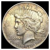 1934-D Silver Peace Dollar NEARLY UNCIRCULATED