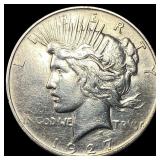 1927 Silver Peace Dollar CLOSELY UNCIRCULATED