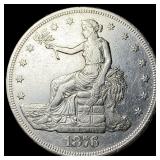 1876 Silver Trade Dollar CLOSELY UNCIRCULATED