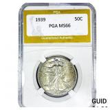 1939 Walking Liberty Half Dollar PGA MS66