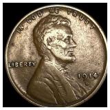 1914-D Lincoln Wheat Cent ABOUT UNCIRCULATED