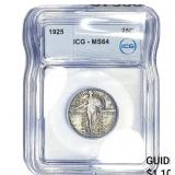 1925 Standing Liberty Quarter ICG MS64