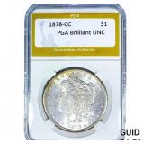 1878-CC Morgan Silver Dollar PGA Brilliant UNC