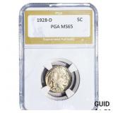 1928-D Buffalo Nickel PGA MS65