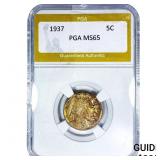1937 Buffalo Nickel PGA MS65