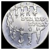 1959 Isreal Silver 5 Lirot Exiles
