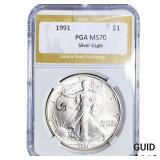 1991 Silver Eagle PGA MS70